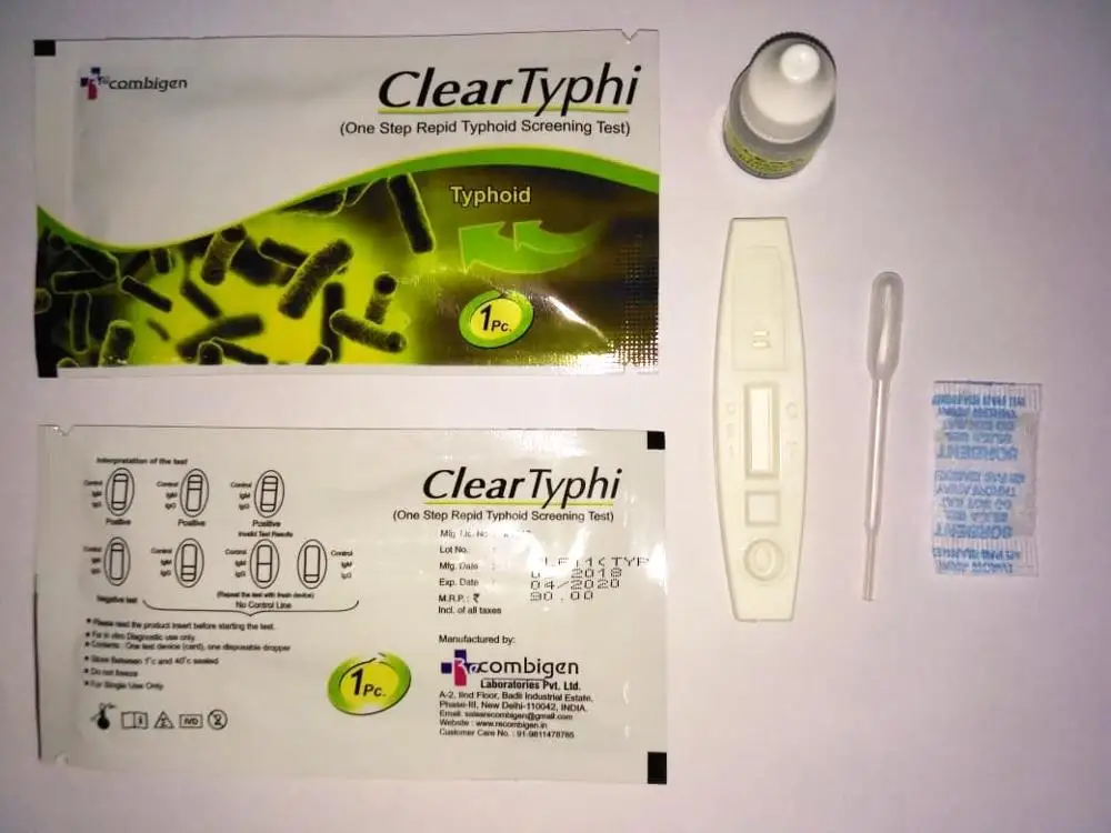 
High Quality Typhoid IgG / IgM One Step Rapid Diagnostic Test Kits 