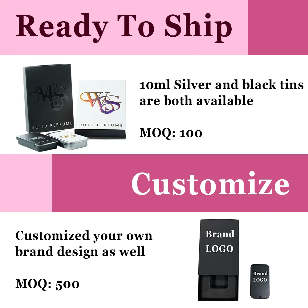 Your own brand perfume oil solid branded cologne for women customize private label perfumes