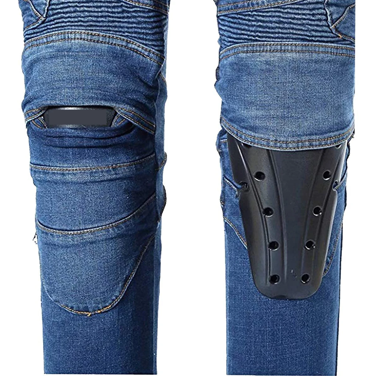 Hot selling crease style moto bike ribbed AA jeans for men, CE Protective kevlar jeans, Prime Protection