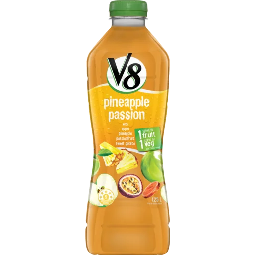 V8 pineapple passion delicious Australian fruit juice concentrate