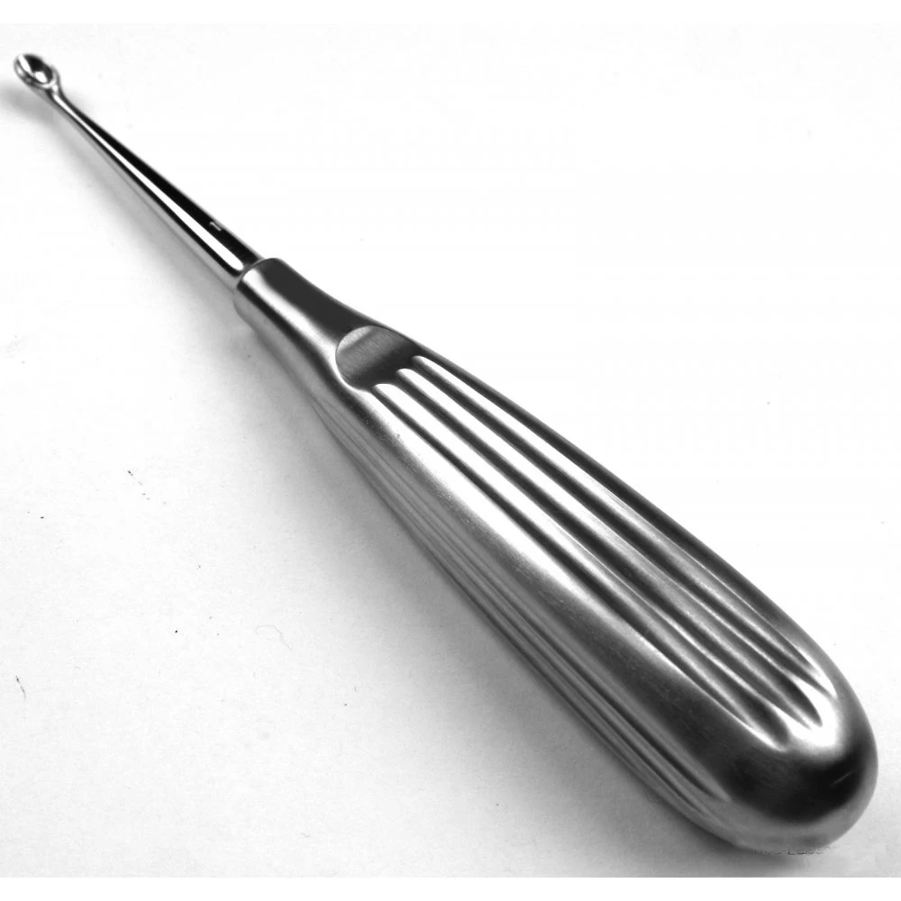 Volkmann bone curette 6x7 mm sharp spoon Fig. 0 dental tissue surgery 17 cm