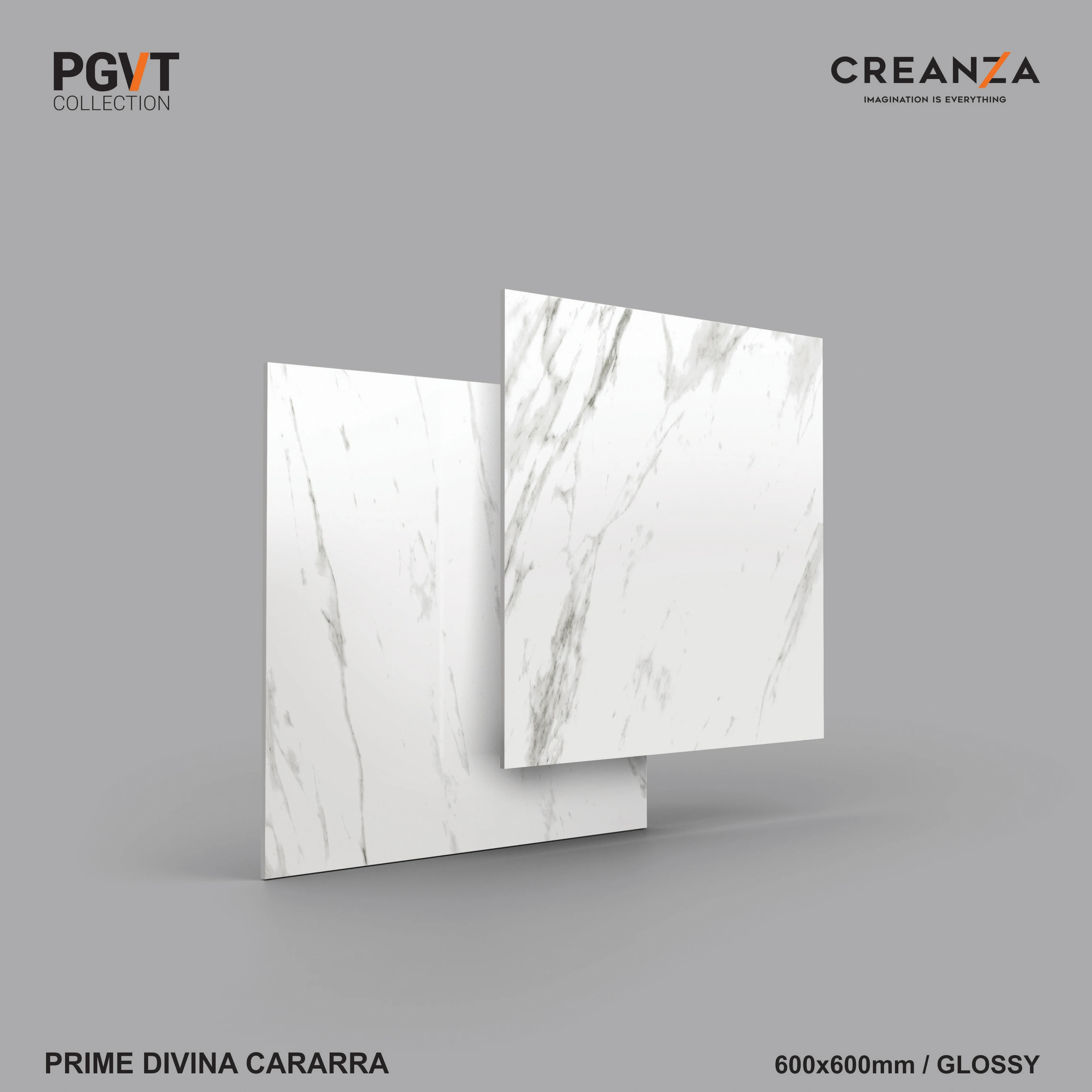 pure natural cararra marble look flooring tiles with grey veins full glossy layer surface tiles azulejos porcelanato 600x600mm