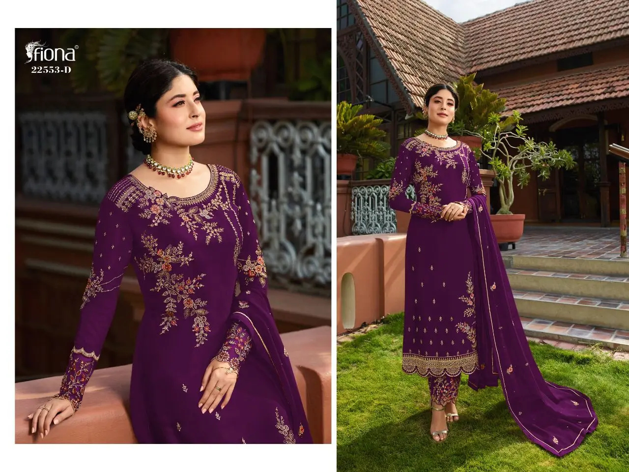 Stylish Georgette Salwar Kameez Suits With Heavy Floral Embroidery 2022
