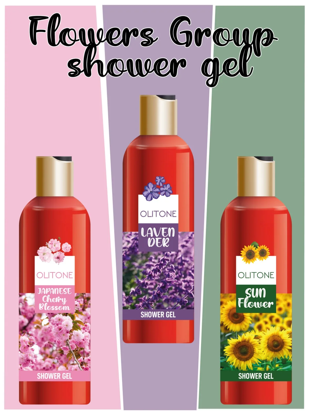 400 мл гель для душа цветы парфюмированный Длительное Действие прохладительных напитков аромат OEM приватный лэйбл набор ухода за телом