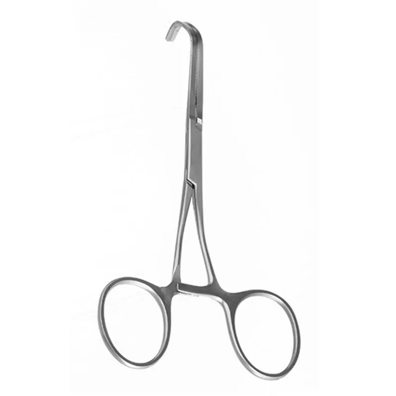 Cleveland Clinic Renal Clamp Large jaws, angled left, 9-5/8' (24.5 cm) Cardiovascular Clamps