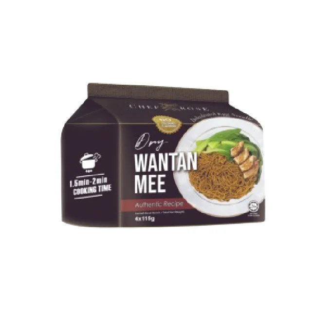 Chef Rose Springy Instant Noodles Dry Wantan Mee flavor 115g x 4 packet