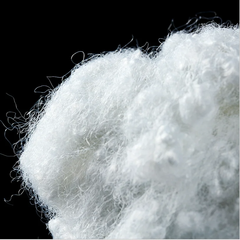 RECYCLED POLYESTER STAPLE FIBER, MADE OF 100% PET BOTTLE FLAKE/WASTES
