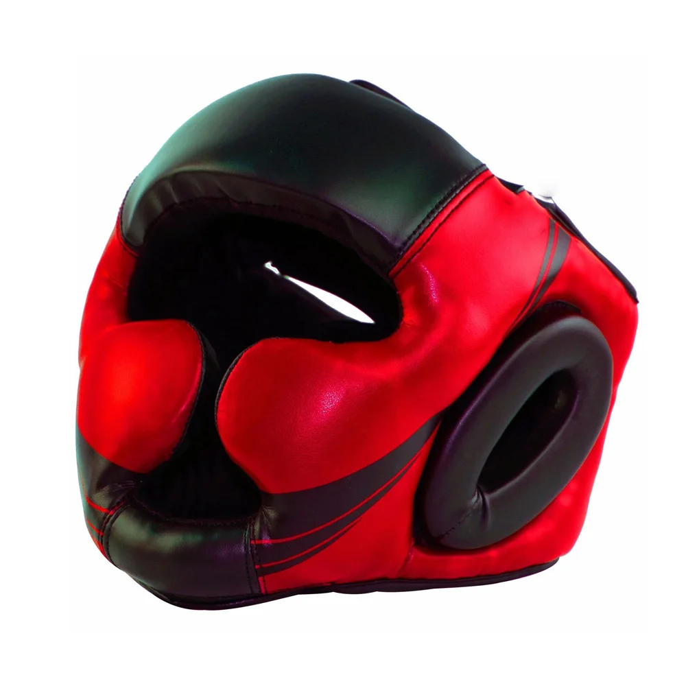 Защитные боксерские головные уборы из искусственной кожи для профессиональных тренировок боксеров