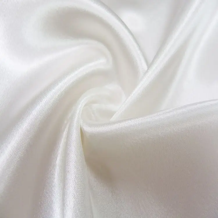 LCL009 Taiwan 96.6 Polyester 3.4 Spandex Shiny Liquid Look Charmeuse Satin Fabric Stretch
