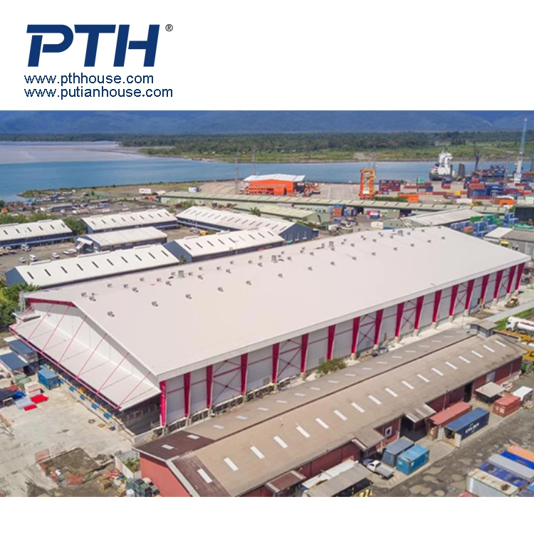 Customized large prefabricated steel structure workshop factory in South America