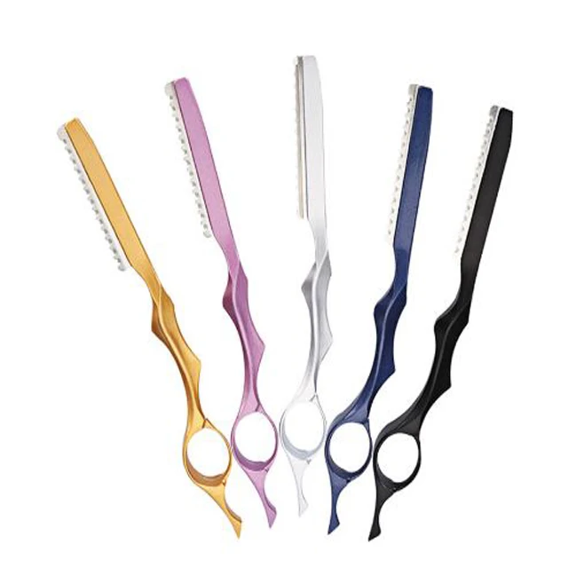 1Pcs Stainless Steel Professional Sharp Barber Razor Blade Hair Razors Cut Hair Cutting Thinning Knife Salon Tools women razor