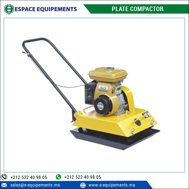 Высокопроизводительный уплотнитель пластин с частотой 5600 об/мин и 20 ~ 25 м/мин для уплотнения почвы в строительной промышленности