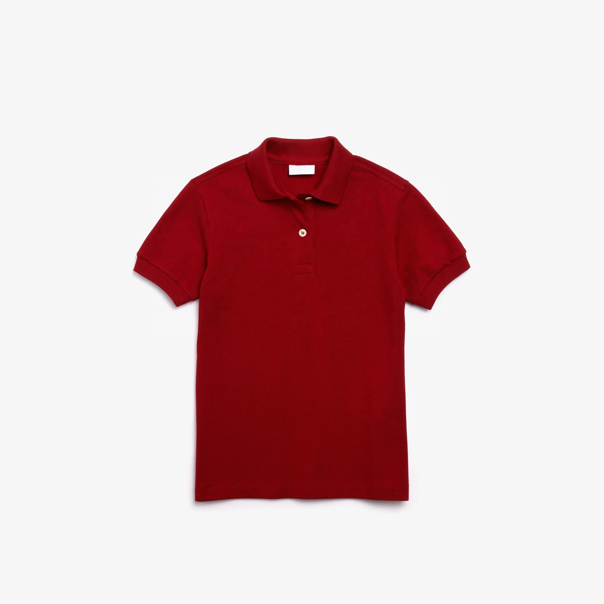 Factory Price School Uniform Boys White Full Sleeve Polo Shirt