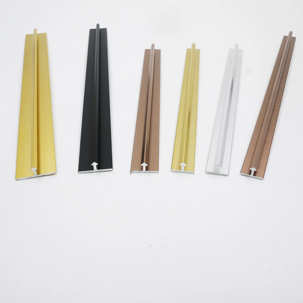 Lenwa Aluminium Factory in store profile T6,T8,T10,T12,T15,T20,T25 shape wall decoration trim