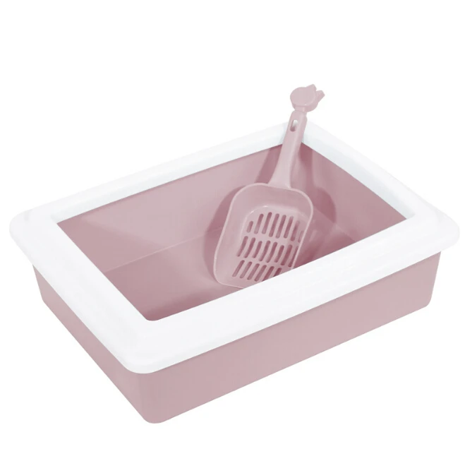 
Hot Sale Plastic Cat Litter Box Pet Cat Toilet 