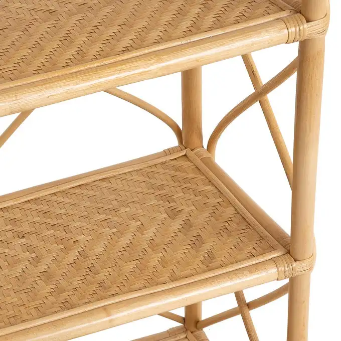 
Vintage Rattan bookshelf, Rattan bookcase 