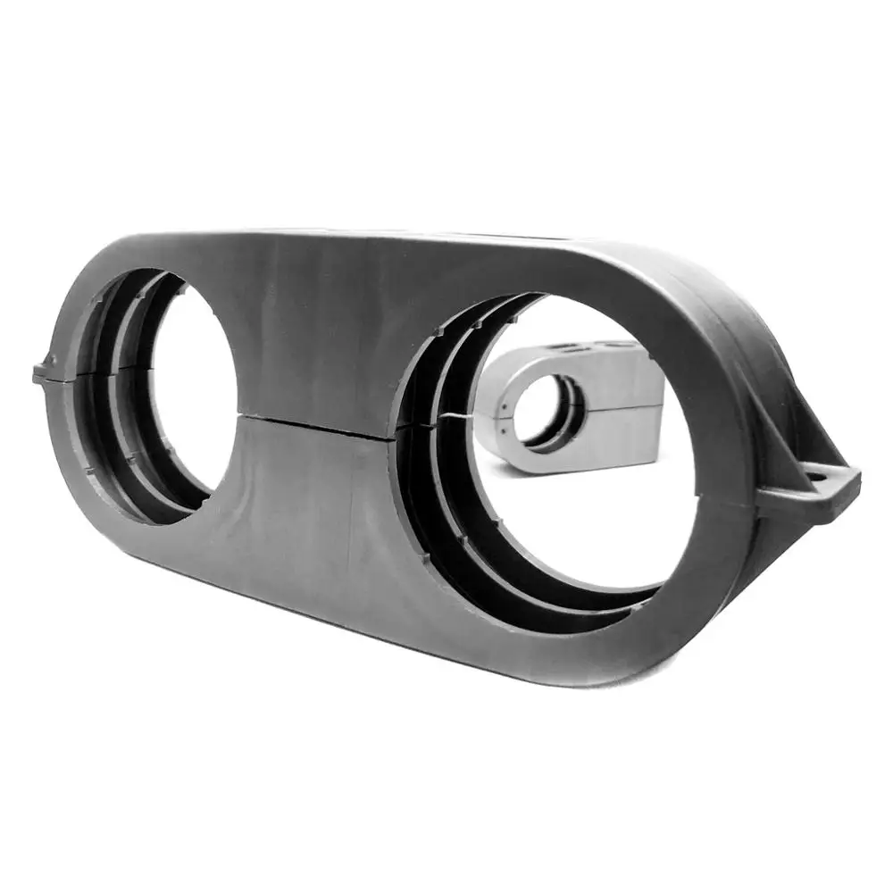 PVC pipe bracket double clamp