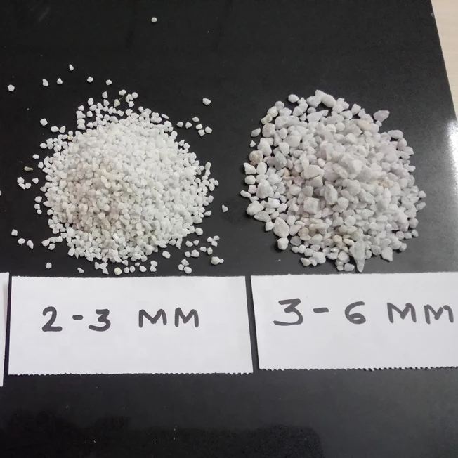 
white marble crushed pea gravels water wash quality sale export 