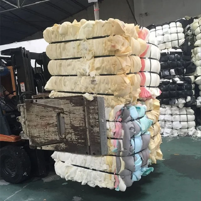 Waste pu foam scrap polyurethane furniture sponge foam scrap in bales