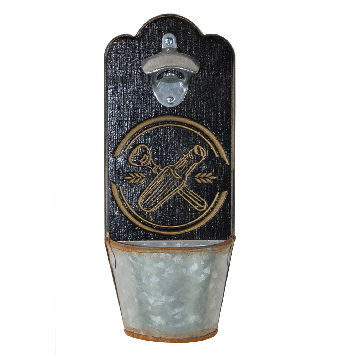 ANTIQUE VINTAGE MDF/METAL BOTTLE OPENER