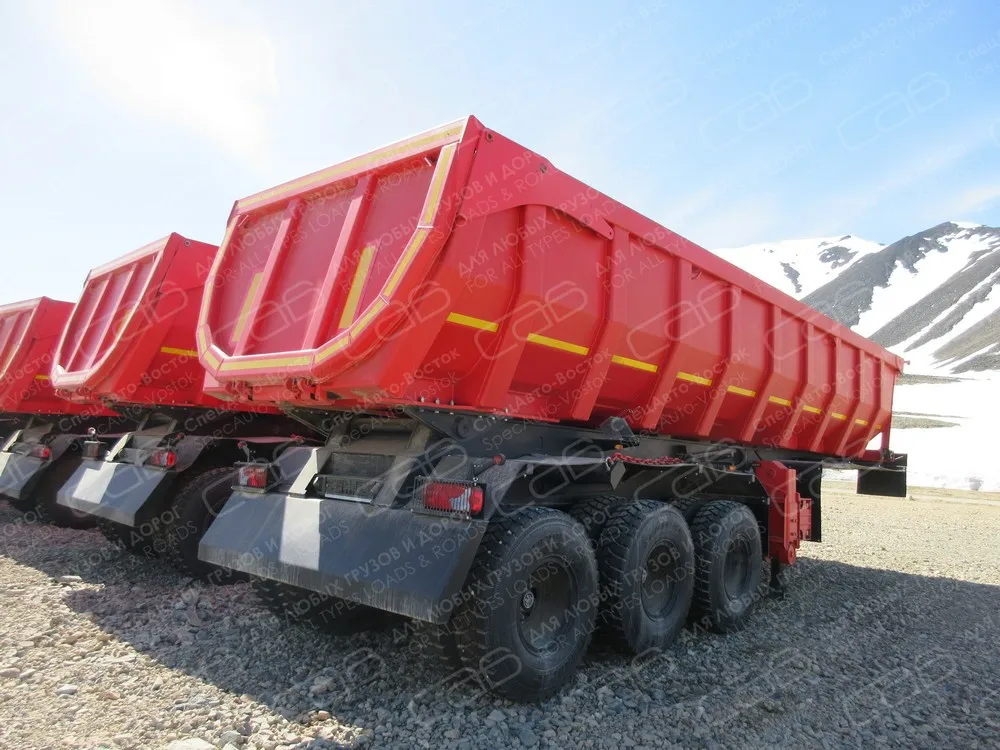 Off road timber Semi Trailer Tipper Dump Truck
