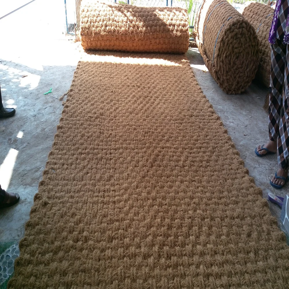 Wholesale 2021 Coconut coir mat from Vietnam coir mat for outdoor paving with factory price Custom size, thickness 100% natural