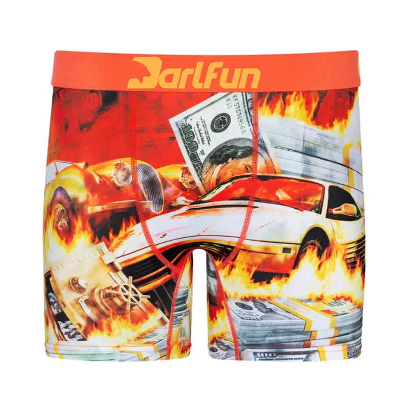 Best Quality Four-way stretch Polyester Custom Boxer Shorts Mens Underwear Boxers Briefs