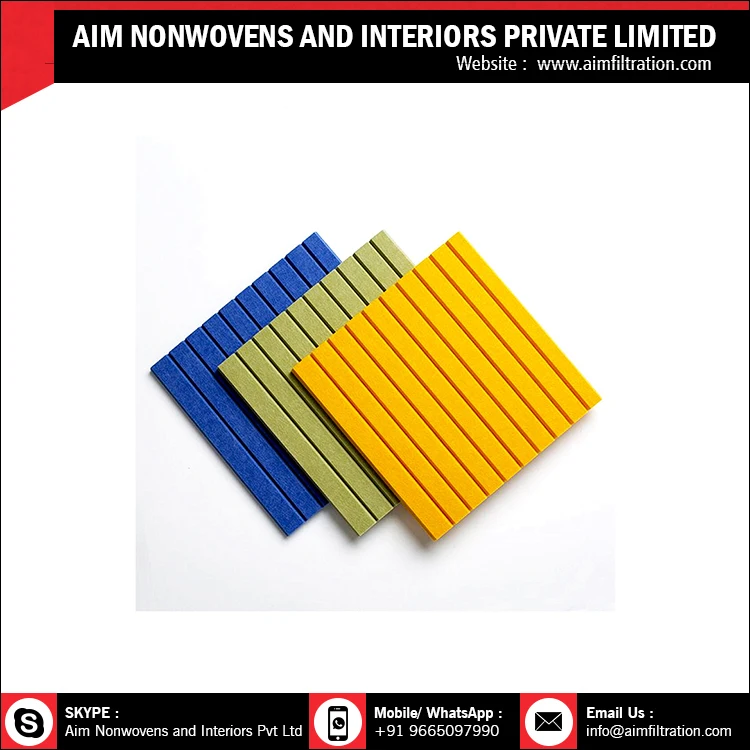 Best Selling 9mm Thickness Polyester Acoustic Panel For Sale At Bulk Order