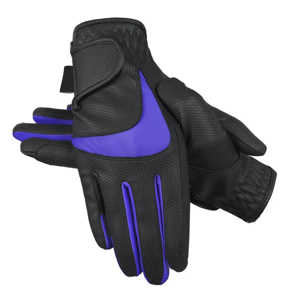 Horse Riding Gloves Ladies Fabric Leather Equestrian Horse riding glove for good quality driving gloves