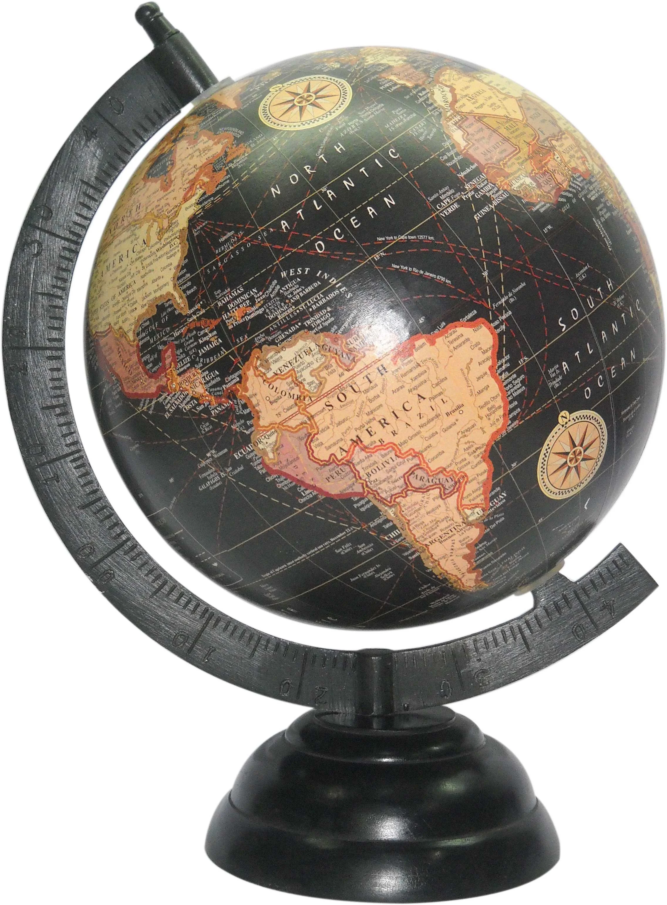 Globe for home decoration paper surface factory direct sale desktop earth globe Indian handicraft item high quality gift item