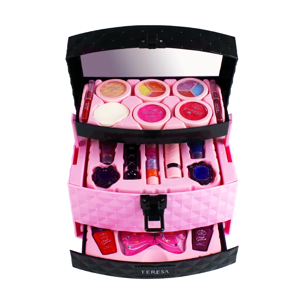 22741T детская модная коробка для макияжа, игрушки-стволы, красивый игровой набор для маленькой девочки, развивающие игрушки, безопасные и токсичные бесплатно