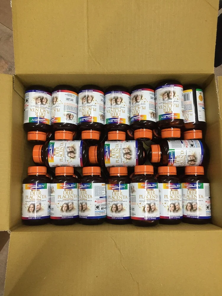 Лидер продаж продукты премиум-класса для красоты витаминный комплексный способ свежий экстракт плаценты оленя 9000 мг (60 мягких гелей)