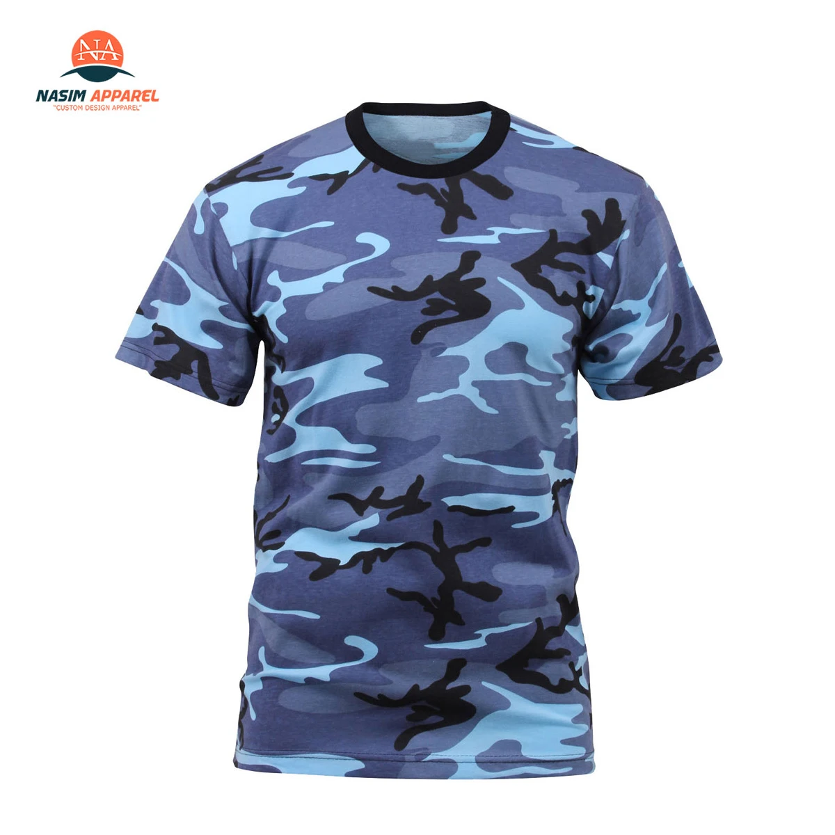  Индивидуальная сублимационная Спортивная камуфляжная футболка с V-образным вырезом Футболка принтом и коротким рукавом