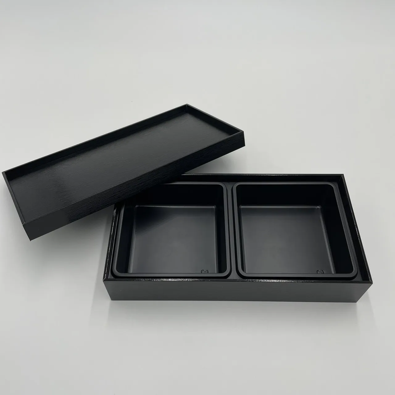 Disposable food container designer bento box with compartment sushi restaurant  hotel to go delivery meals 0-1L