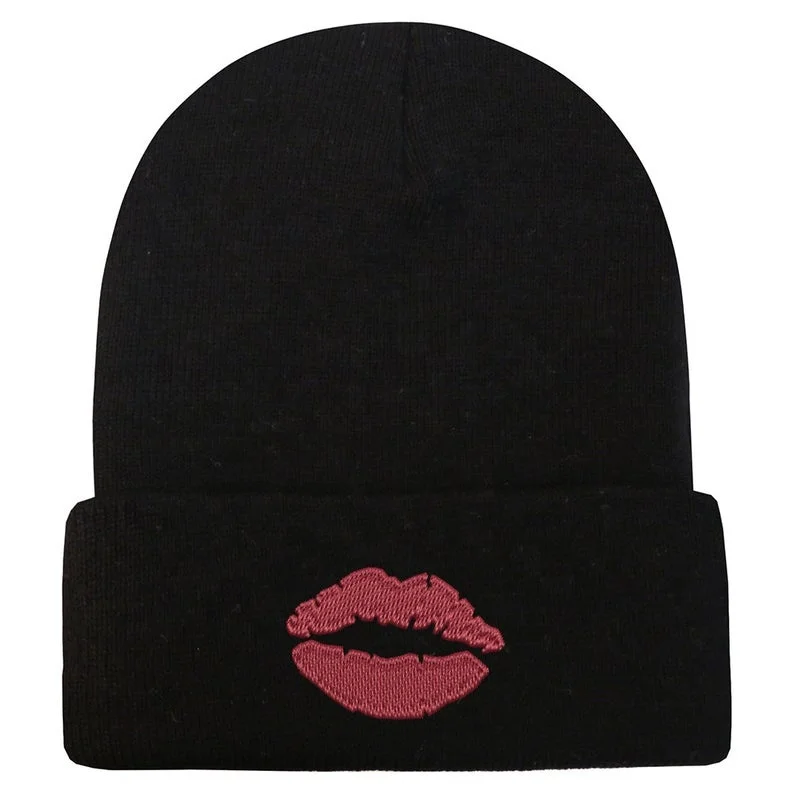 USA security winter hats Embroidered Winter Skull Beanie Hats