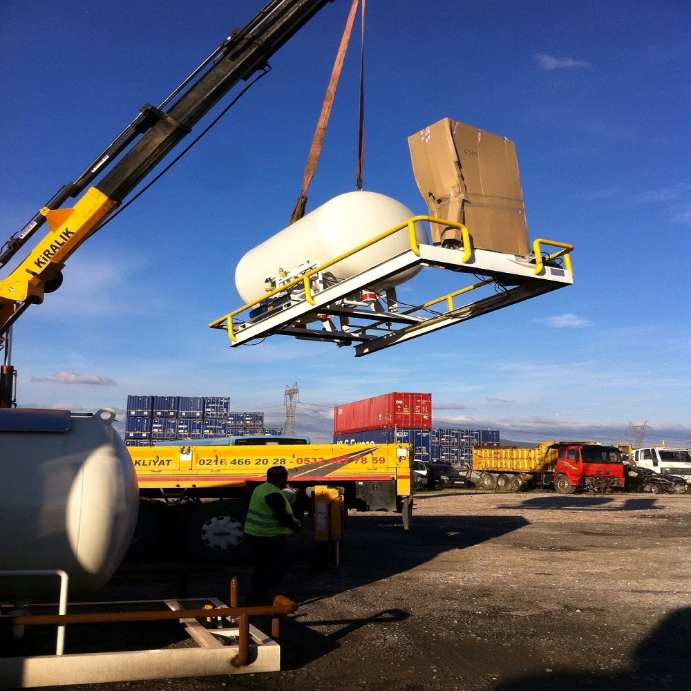 
2A lpg skid station best quality with 3 m3 lpg tank and double nozzle dispenser for car filling 
