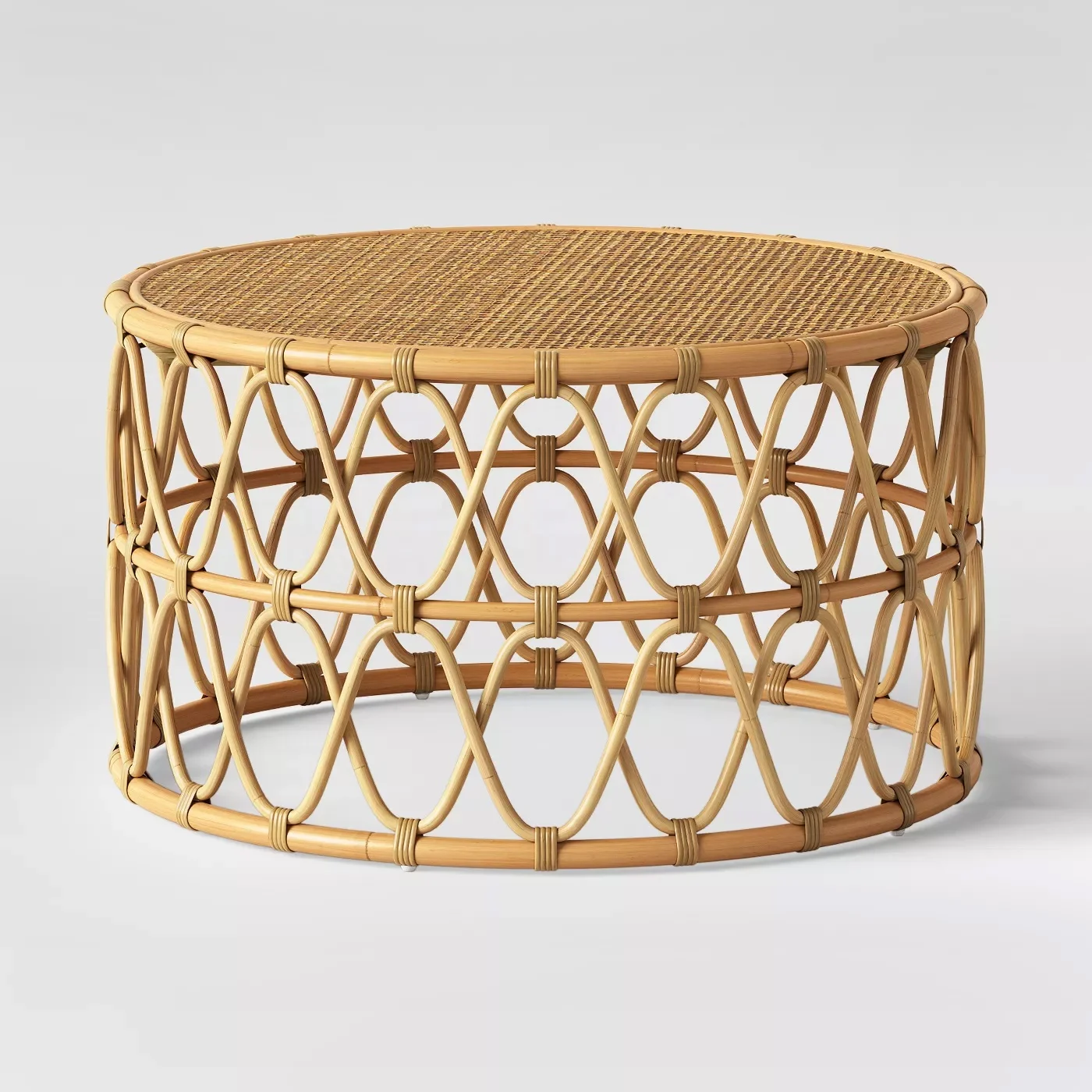 High quality best selling natural rattan bamboo coffee table round bamboo table from Vietnam