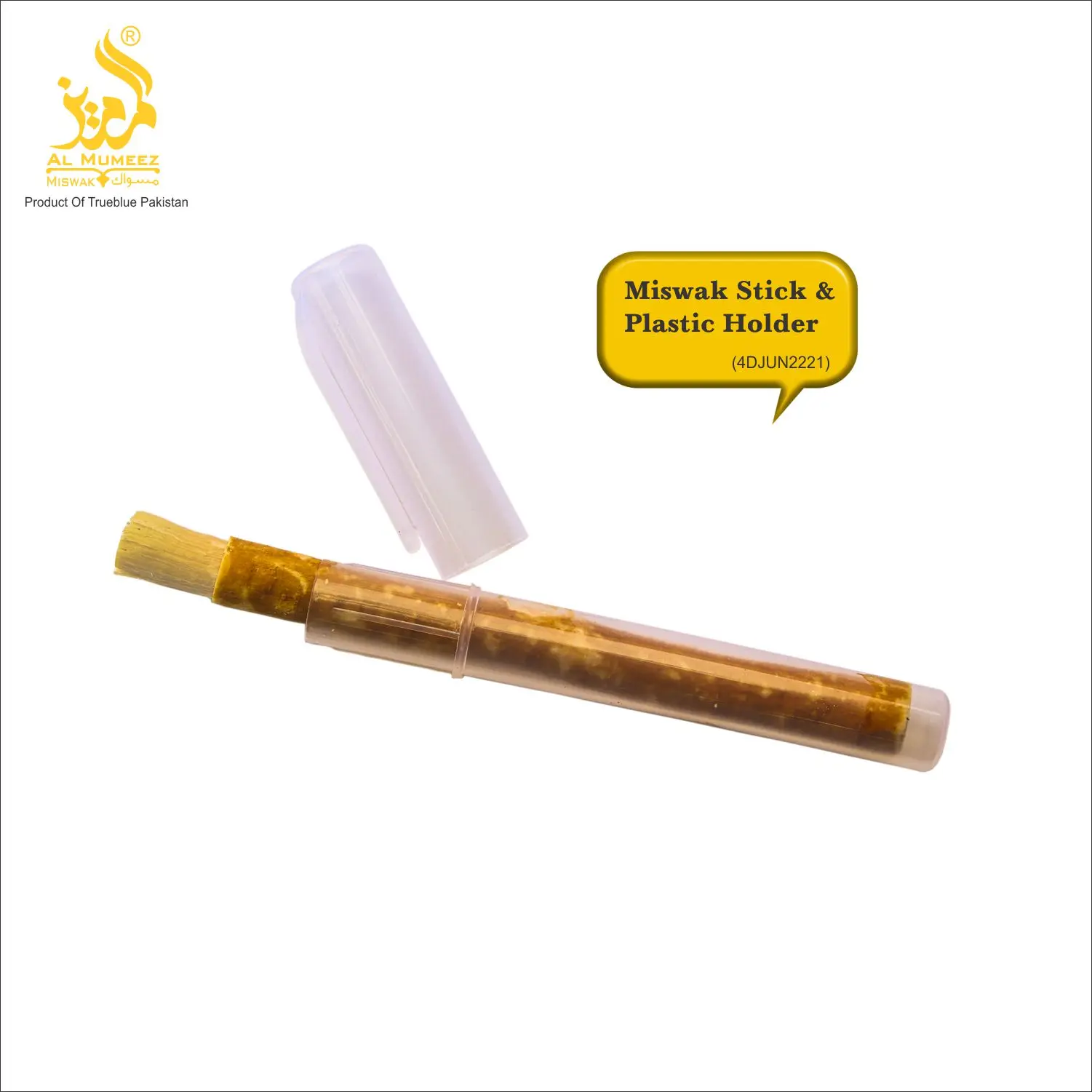 HOT SALE PLASTIC HOLDER/CASE FOR BEST QUALITY VACUUM PACKED MISWAK/SEWAK/SIWAK/NATURAL TEETH CLEANING STICK