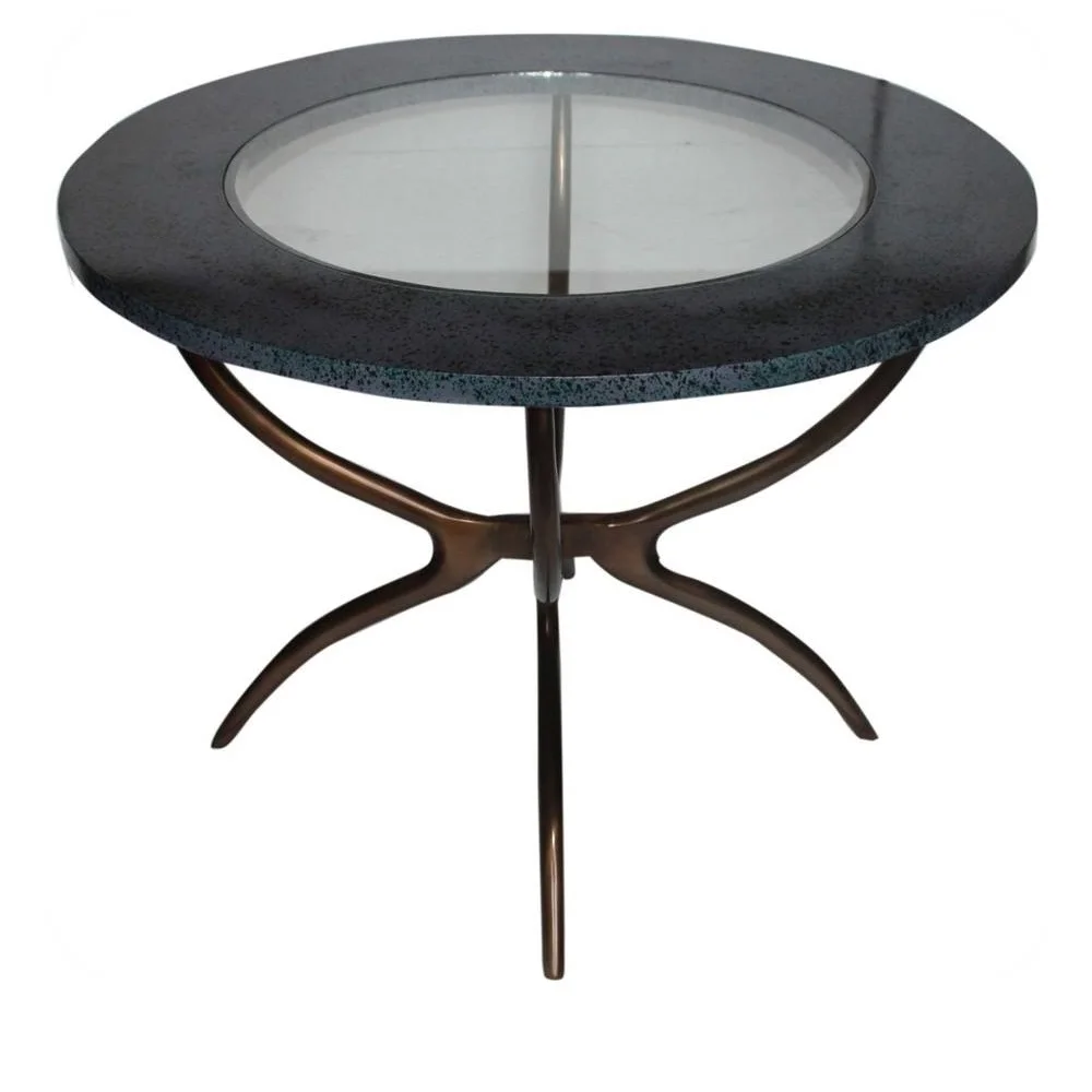 Алюминиевый круглый центральный стол античный никелевый Декоративный Круглый Журнальный столик для гостиной металлическая мебель на заказ распродажа