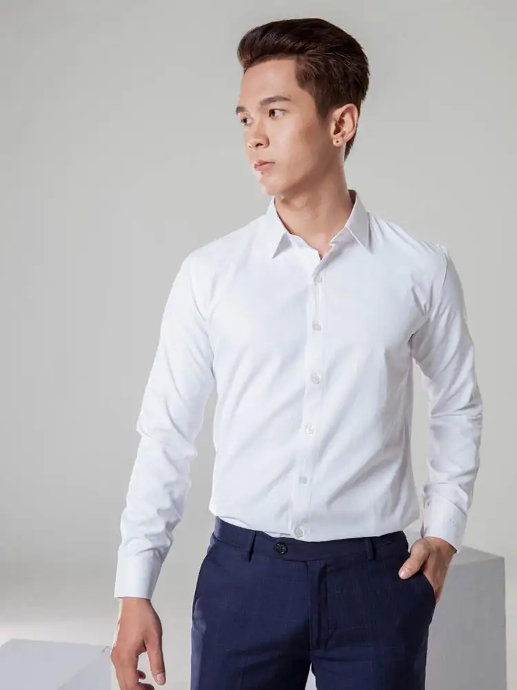  Фабрика облегающие мужские рубашки новейший дизайн сделанные во Вьетнаме 100% хлопчатобумажные на заказ летние