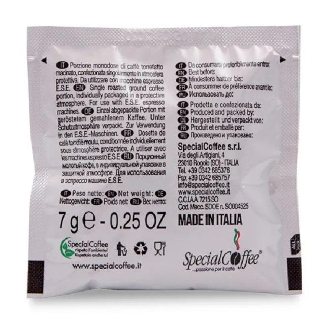 Italian best quality coffee POD/CIALDE ESPRESSO 7g easy for a perfect espresso at home or at restaurant