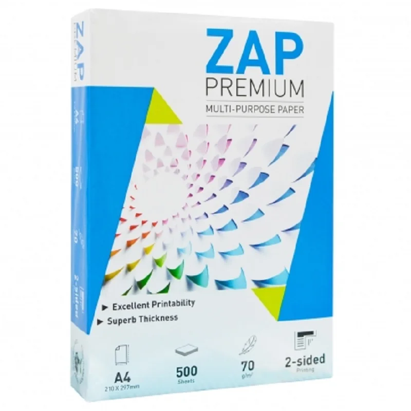 Wholesale ZAP A4 Copy Paper Branded factory Price ZAP A4 paper