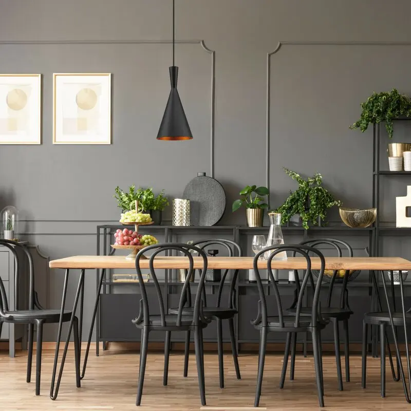  Подвесной светильник ручной работы подвесные светильники подвесной потолочный для кухонного островка 1 черный одноконусный