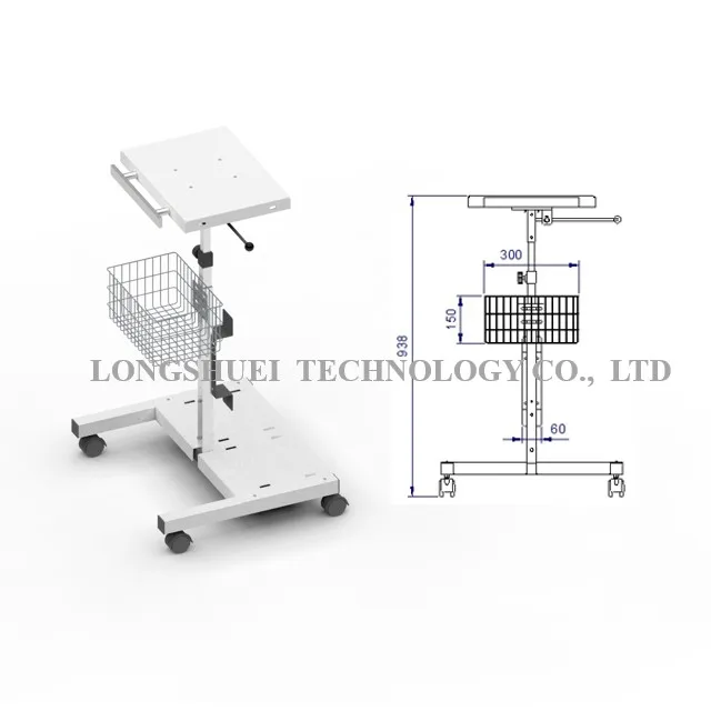 hospital equipment blood pressure mount trolley
