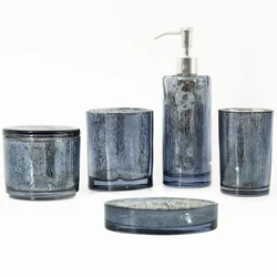 Glass Bathroom Accessories Set