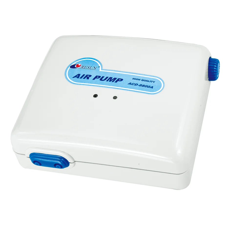 Resun ACD-6604A aquarium tank portable battery air pump AC/DC air pump for fish transportation