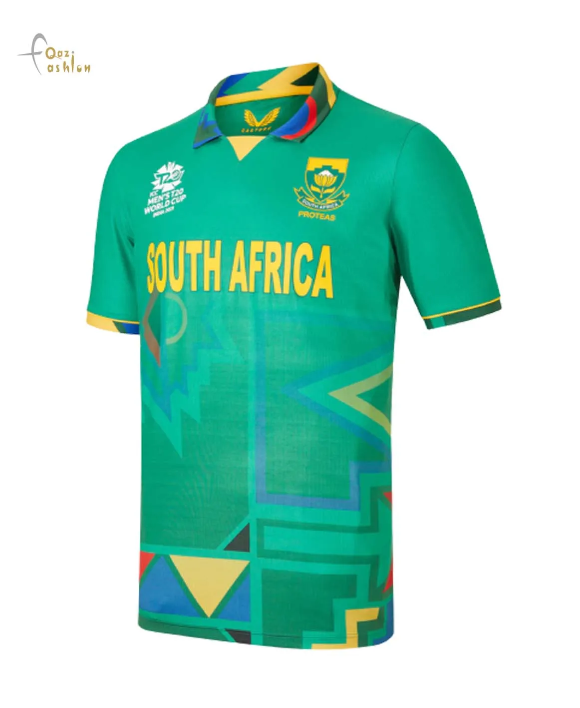 South African sublimated custom made cricket team jersey uniform  High Quality Cricket Uniforms Jersey Polo Shirt