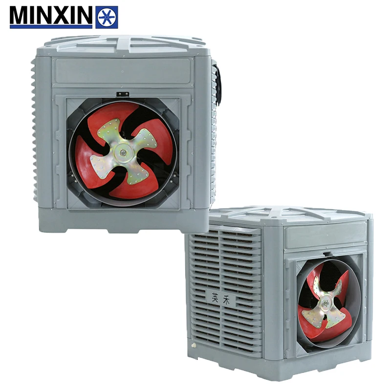 Wall Mounted Water Curtain Cooling Evaporative Air Cooler in Factory Warehouse