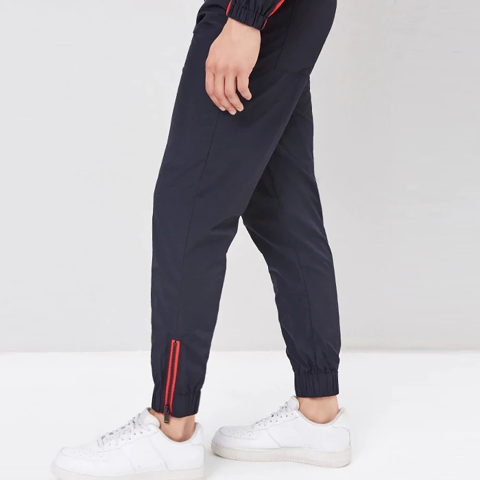  Модная оптовая продажа ветровка штаны для бега мужские нейлоновые тренировочные с молнией на лодыжке и манжетами