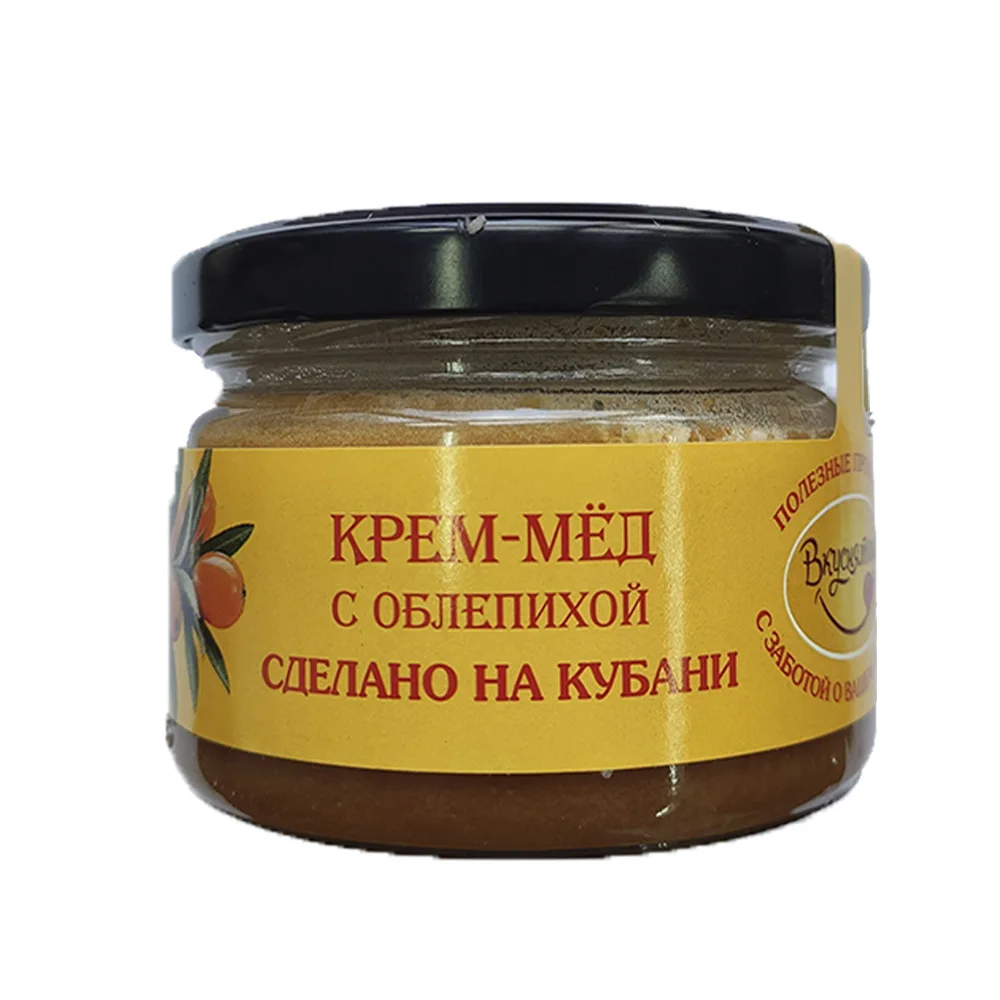 Медовый и морской облепихи, масса с гладкой пастой